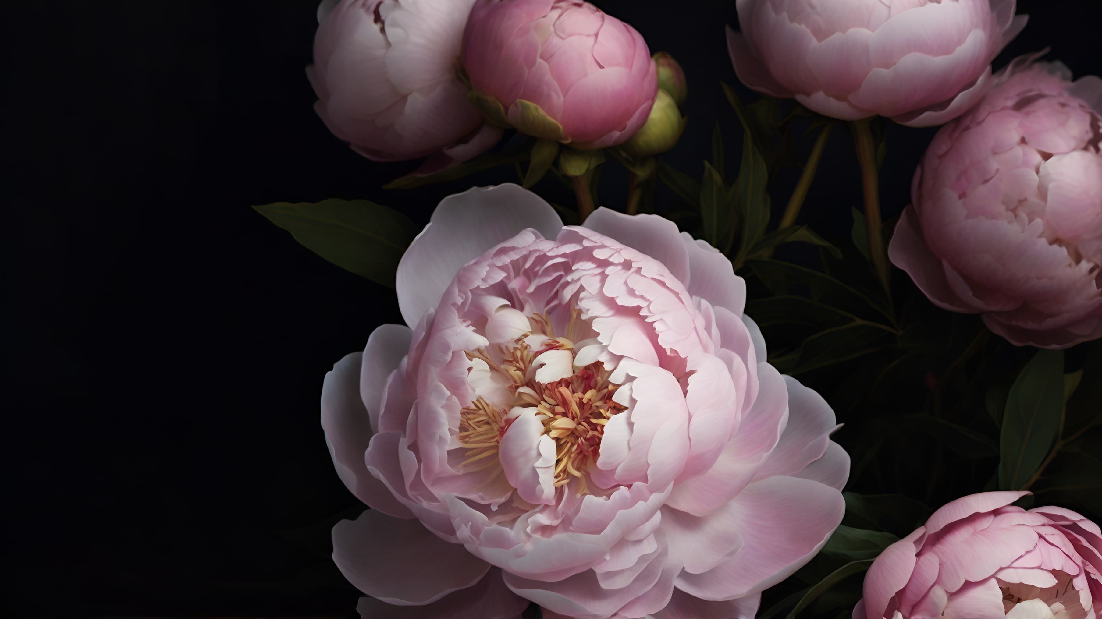 Textura floral evocando misticismo