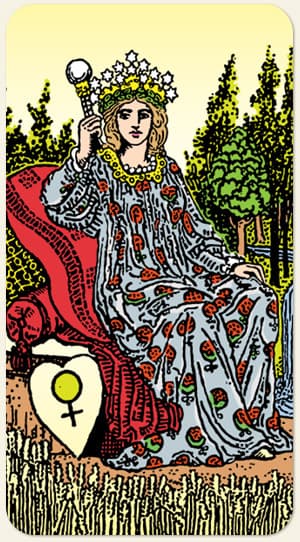 Carta do tarot arcano A Imperatriz